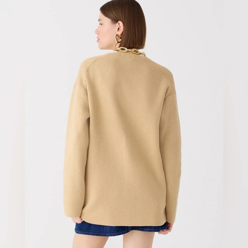 J. Crew Spring 2024 Long V-neck sweater blazer BX466 - Picture 14 of 14